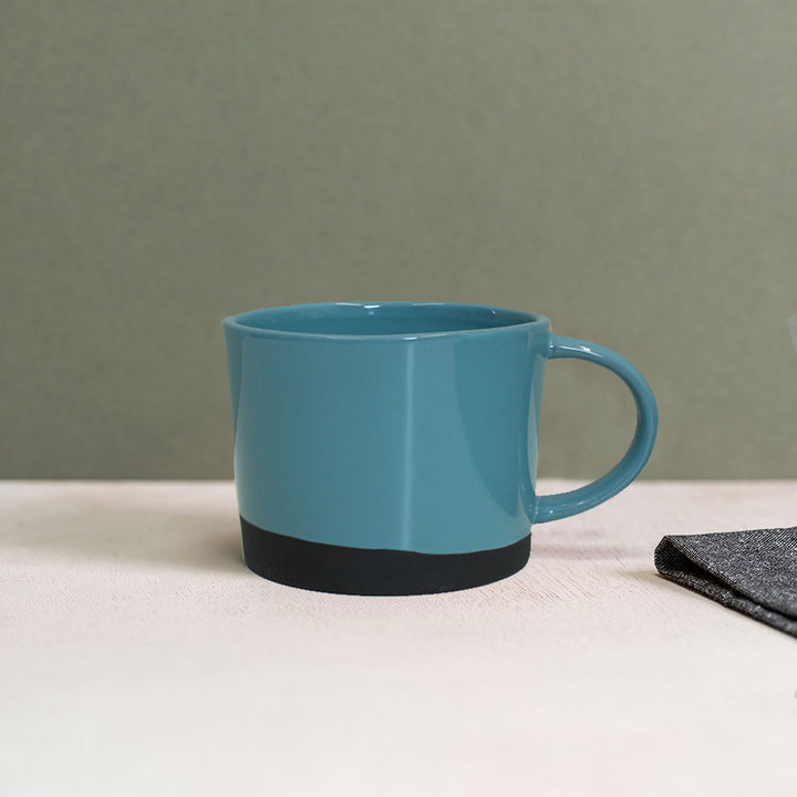 Dipped Black Clay Mug