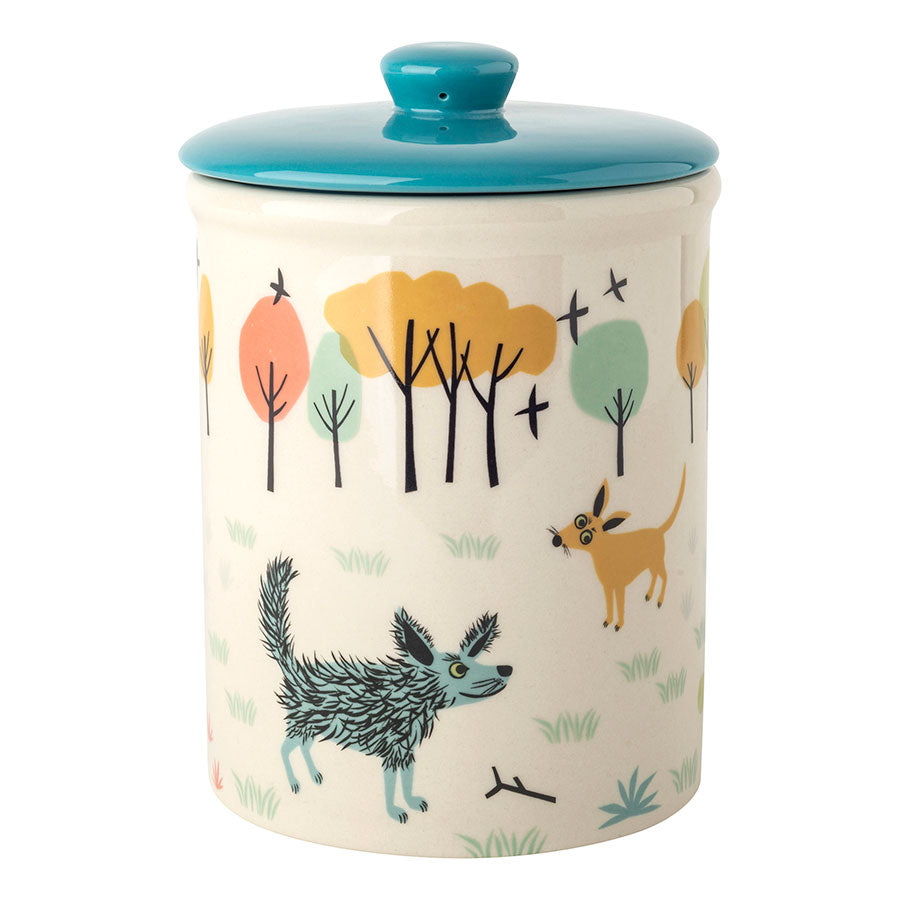 Handmade ceramic Dog Storage Jar by Hannah Turner