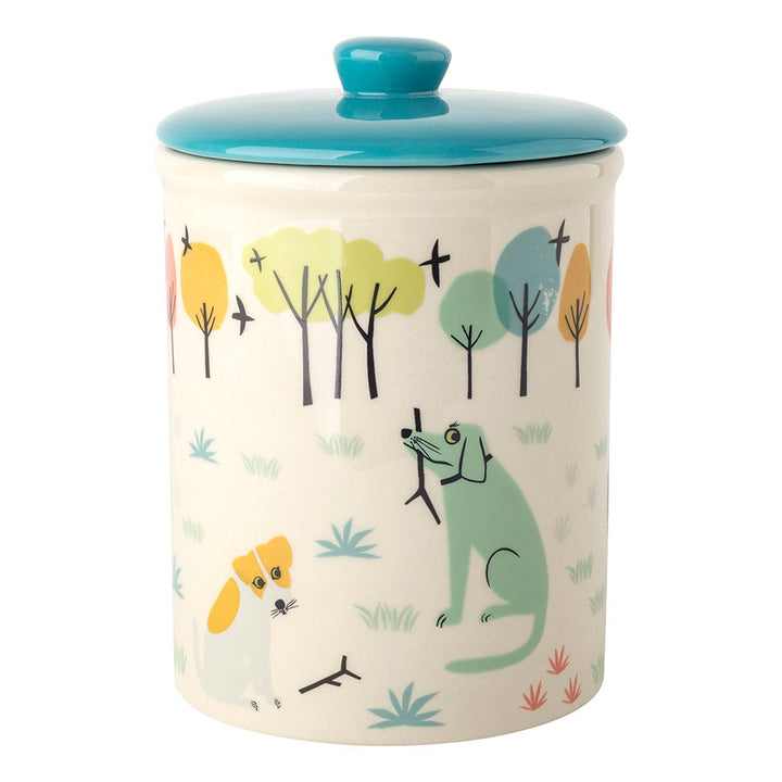 Handmade ceramic Dog Storage Jar by Hannah Turner