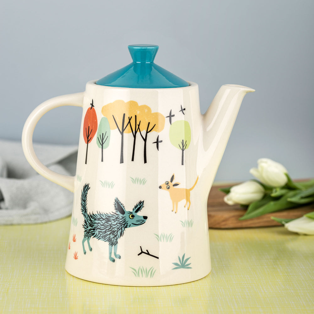 Handmade Ceramic Dog Teapot by Hannah Turner