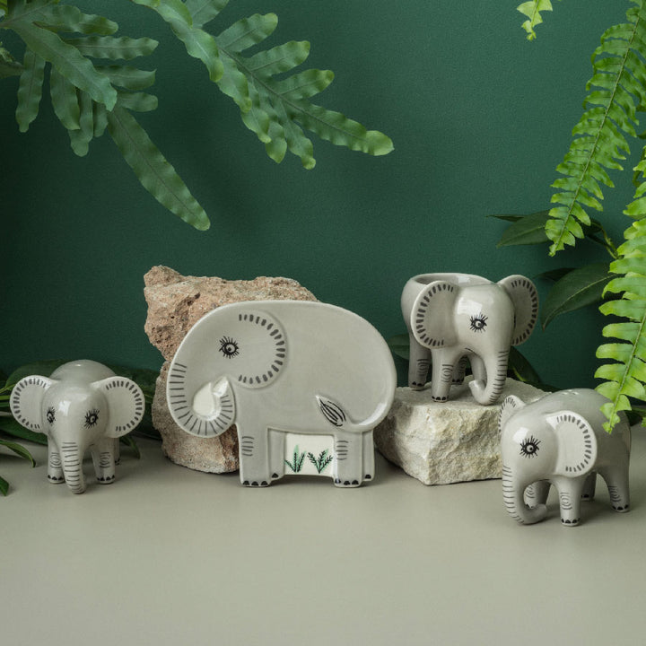 Handmade Ceramic Elephant Trinket Dish by Hannah Turner