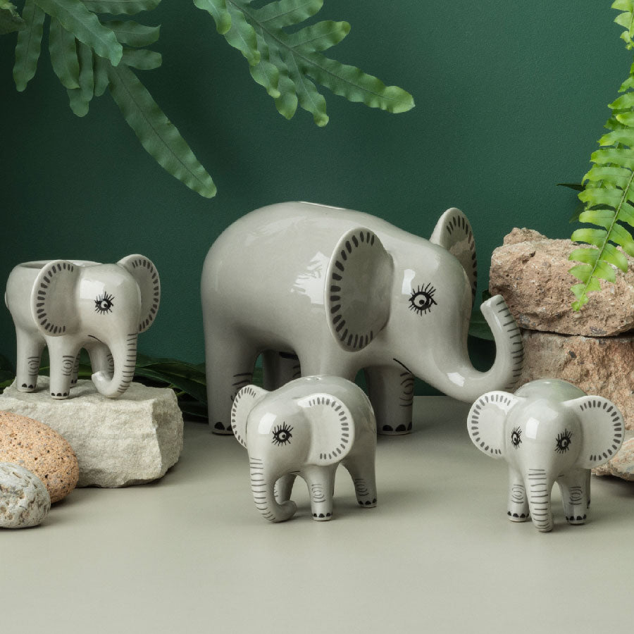 Handmade Ceramic Elephant Money Box by Hannah Turner