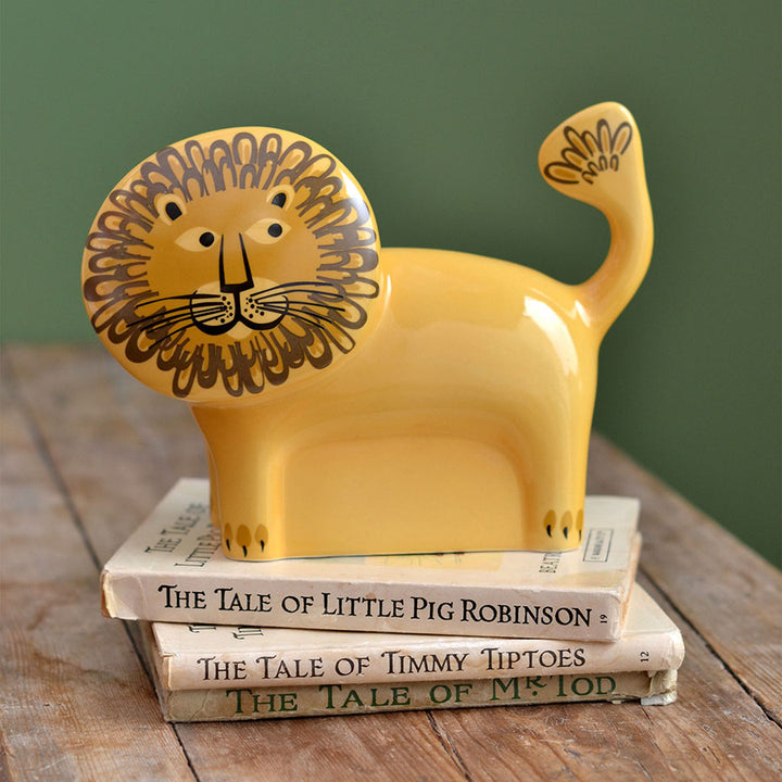 Handmade Ceramic Lion Money Box by Hannah Turner