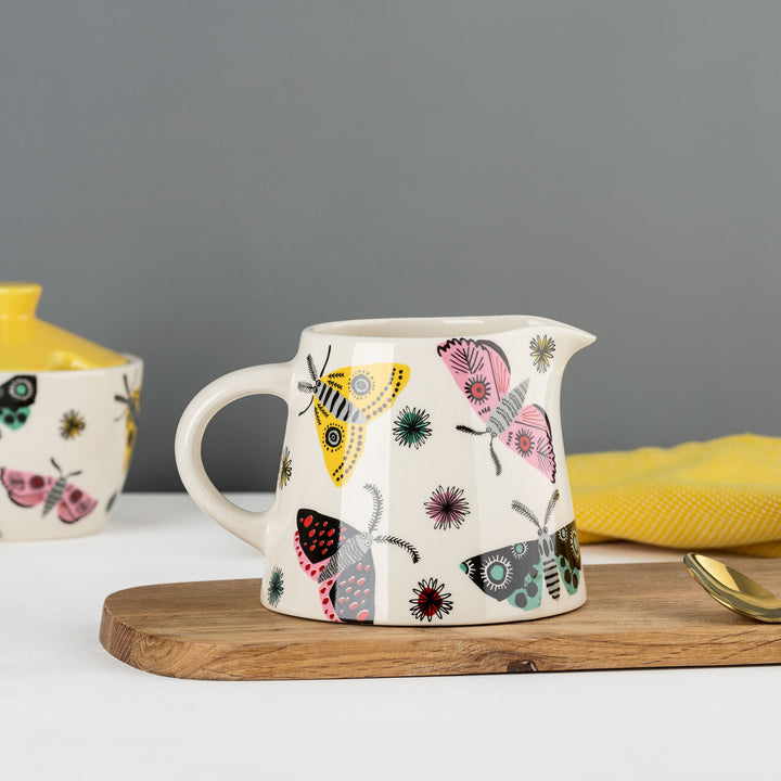 Handmade Ceramic Moth Milk Jug by Hannah Turner