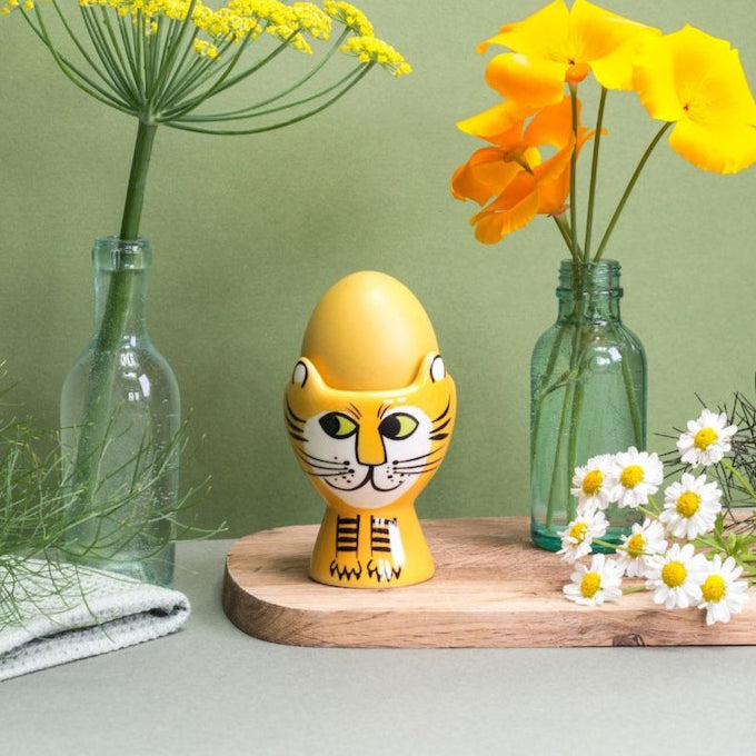 Handmade Ceramic Tiger Egg Cup by Hannah Turner