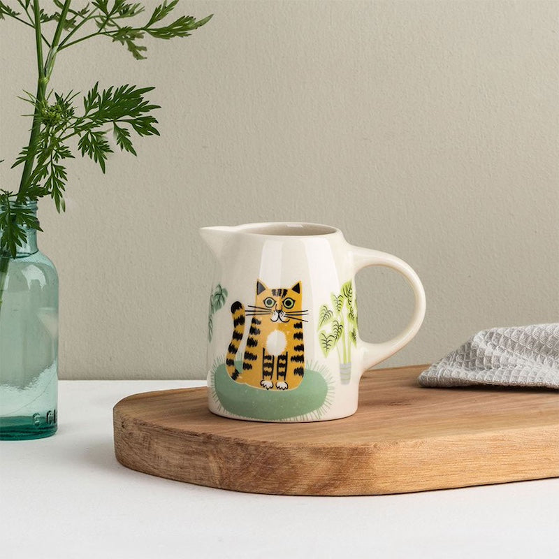 Handmade Ceramic Cat Small Jug by Hannah Turner