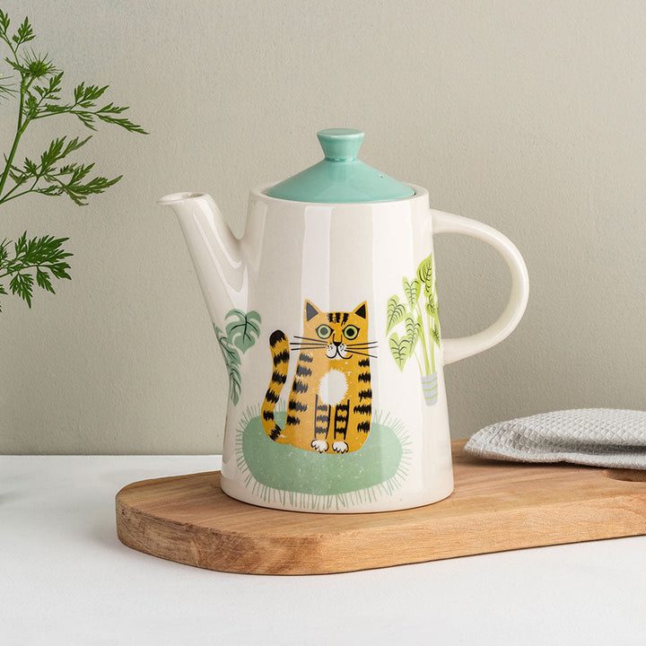 Handmade Ceramic Cat Teapot by Hannah Turner