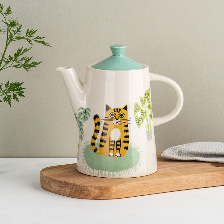 Handmade Ceramic Cat Teapot by Hannah Turner