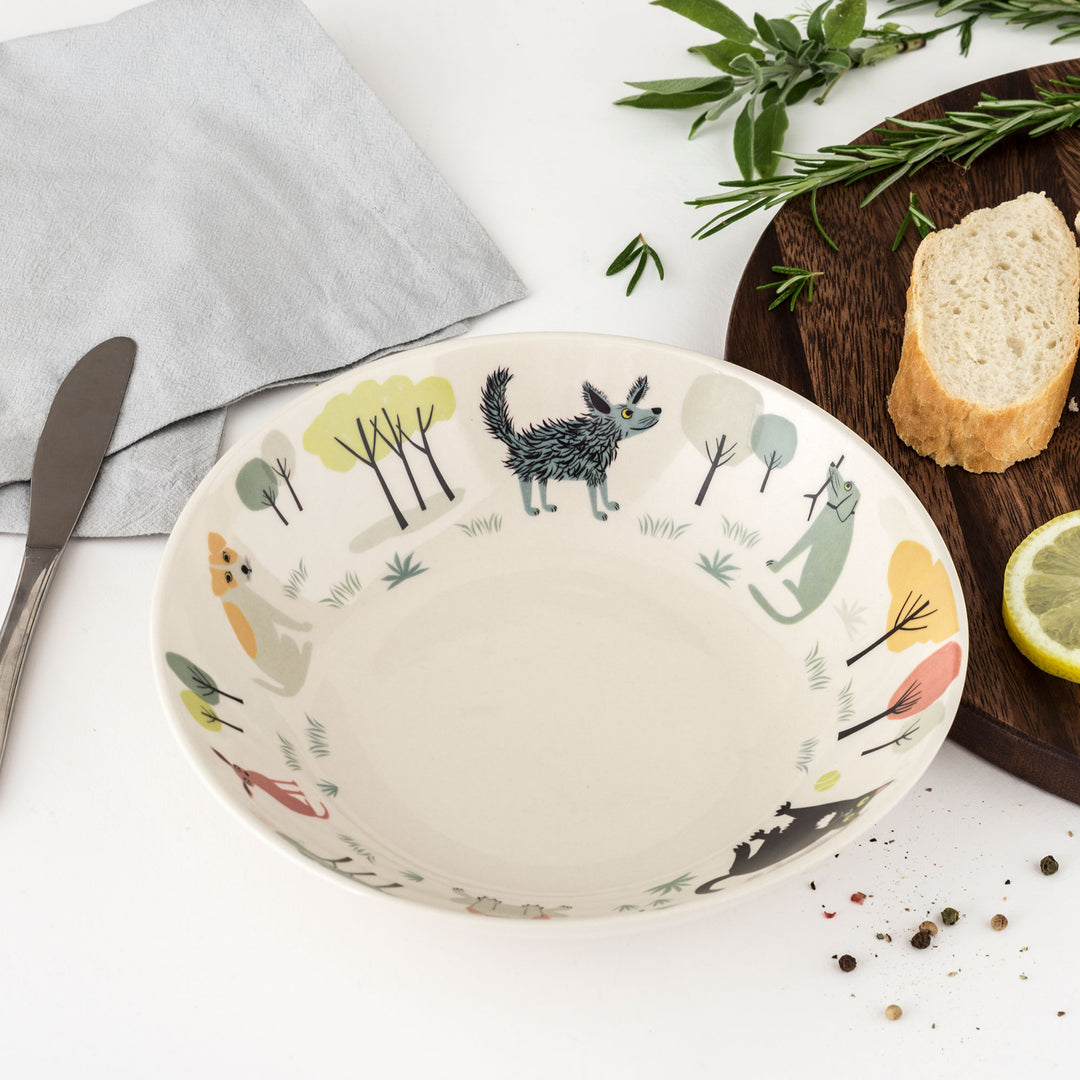 Handmade Ceramic Dog Pasta Bowl by Hannah Turner