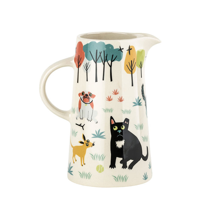 Handmade Ceramic Dog Tall Jug by Hannah Turner