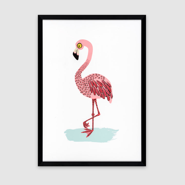 Flamingo Giclee A4 Print by Hannah Turner