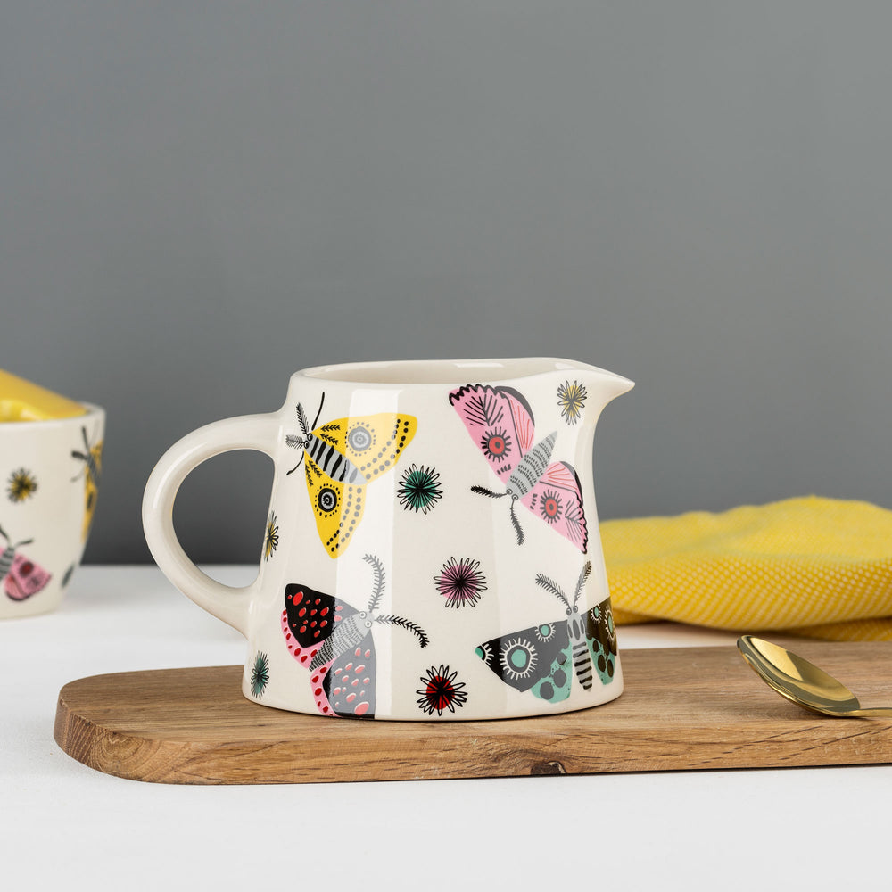 Handmade Ceramic Moth Milk Jug by Hannah Turner