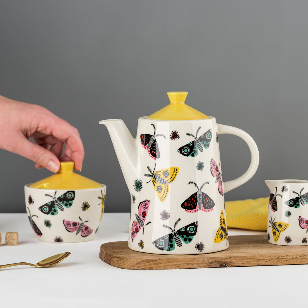 Handmade Ceramic Moth Teapot by Hannah Turner