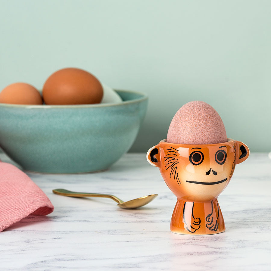 Handmade Ceramic Orangutan Egg Cup by Hannah Turner