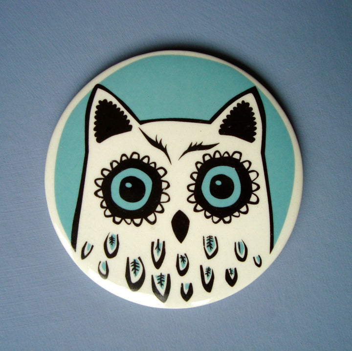 Handmade Ceramic Ceramic Owl Coasters by Hannah Turner
