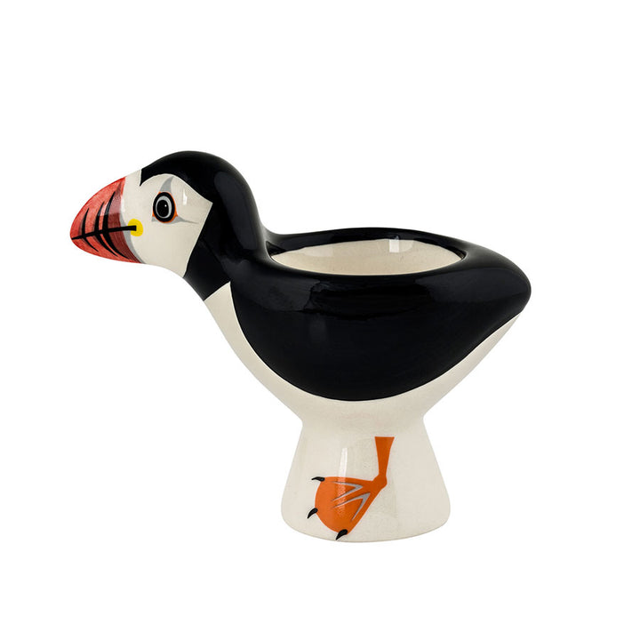 Handmade Ceramic Puffin Egg Cup by Hannah Turner