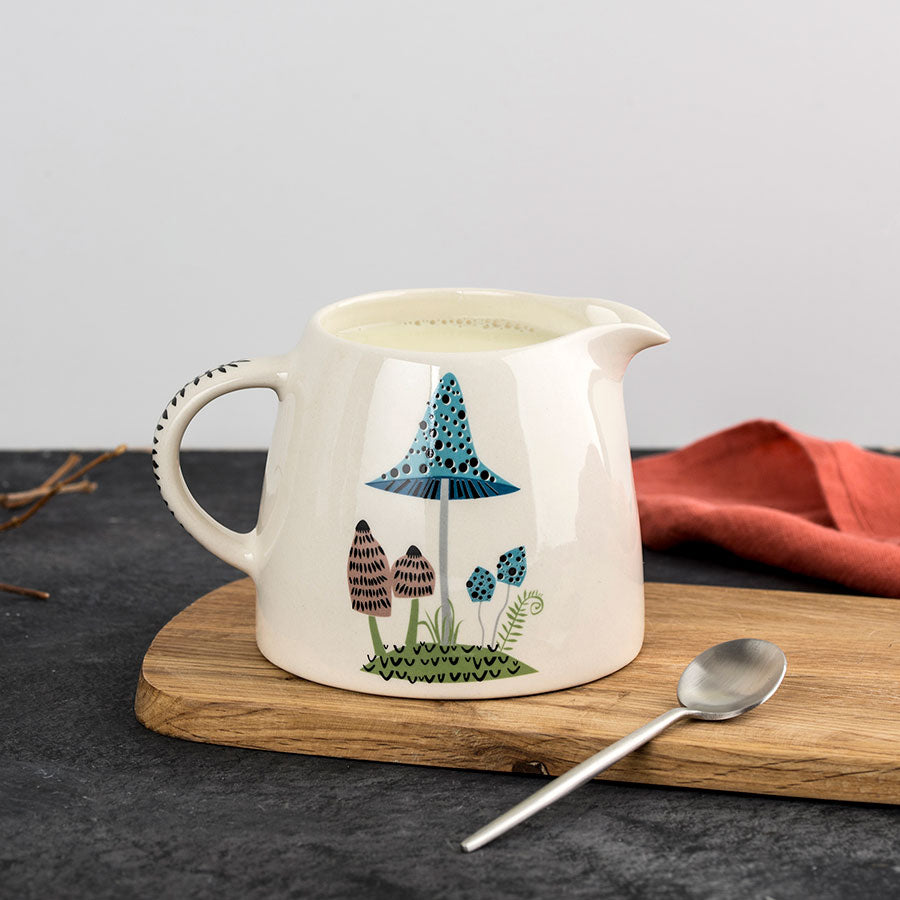 Handmade Ceramic Toadstool Milk Jug by Hannah Turner