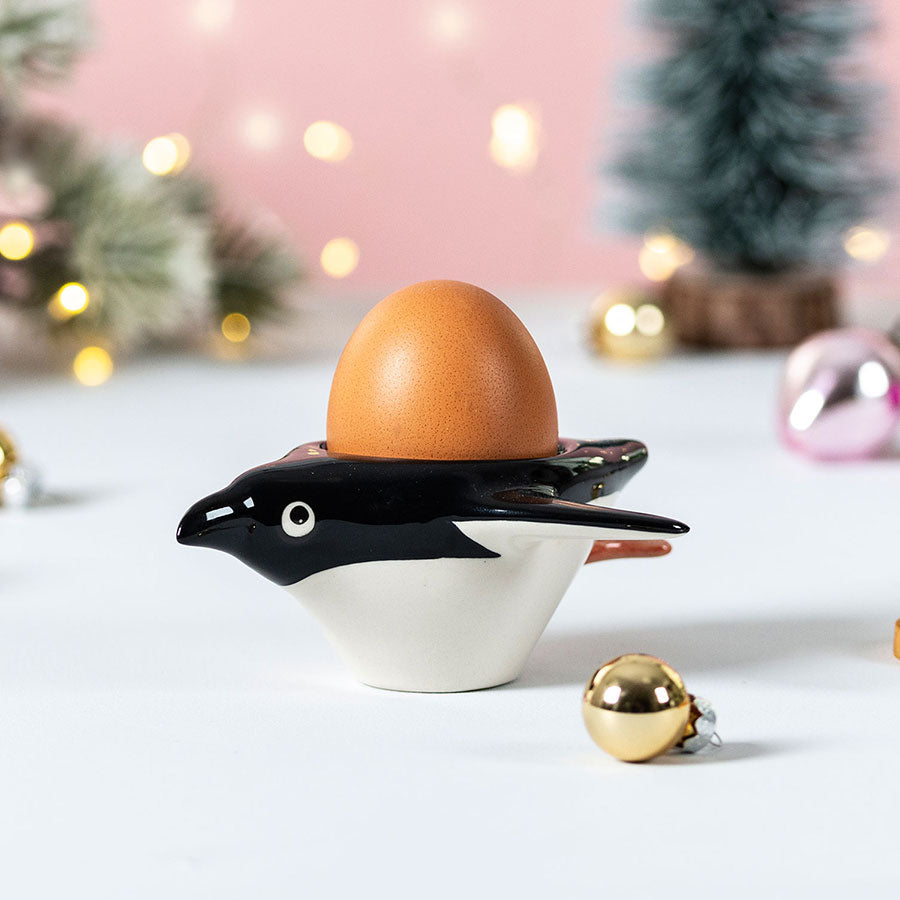 Ceramic penguin Egg Cup for Kids