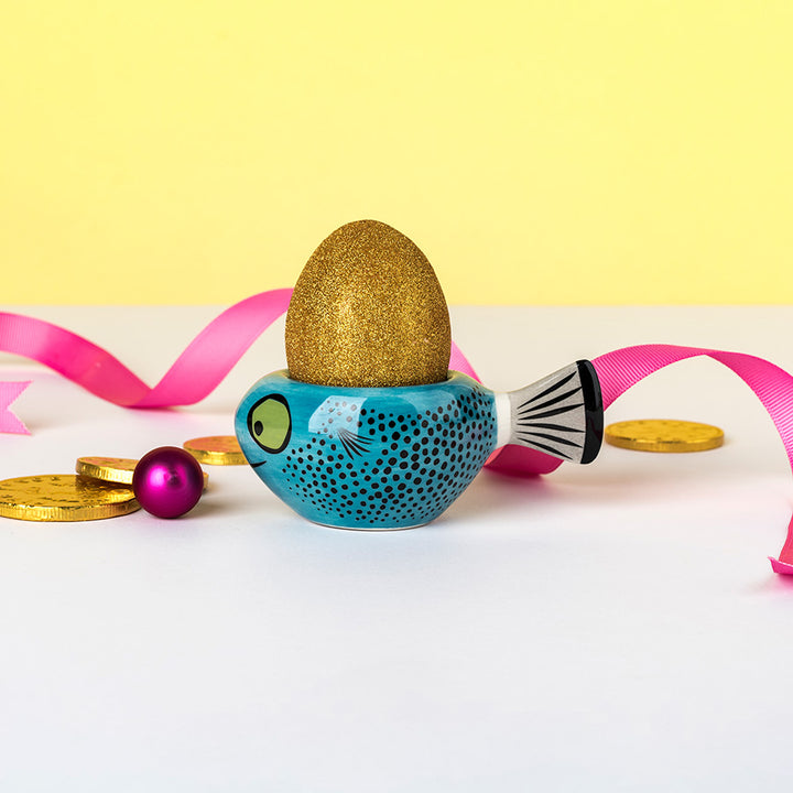Blue Fish Egg Cup