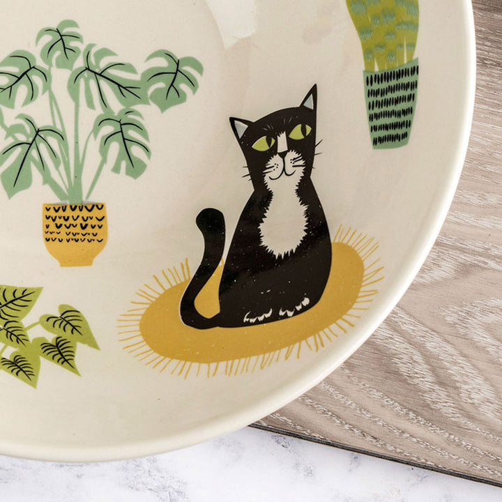 Handmade Ceramic Cat Serving Bowl