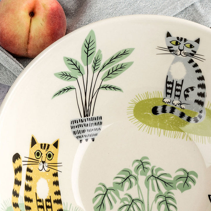 Handmade Ceramic Cat Serving Bowl