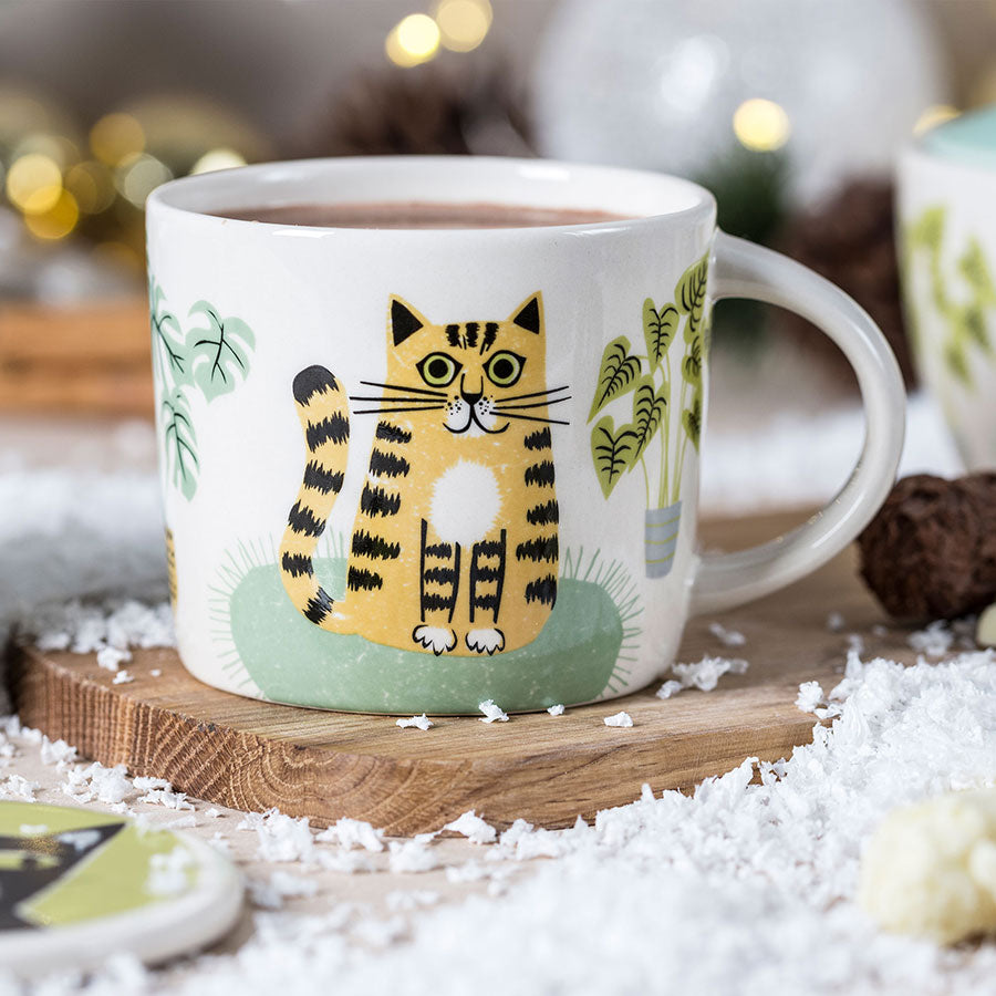 Handmade Ceramic Cat Large Mug