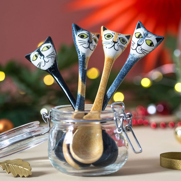 looking for cat presents for cat lovers? Buy Hannah Turner's Cat Spoons