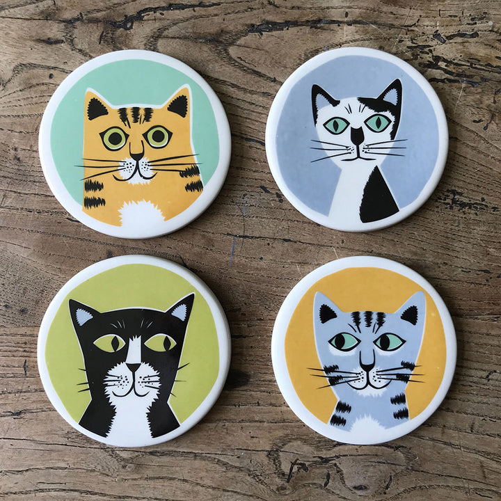 Cat Mug and Set of 4 Coasters Bundle