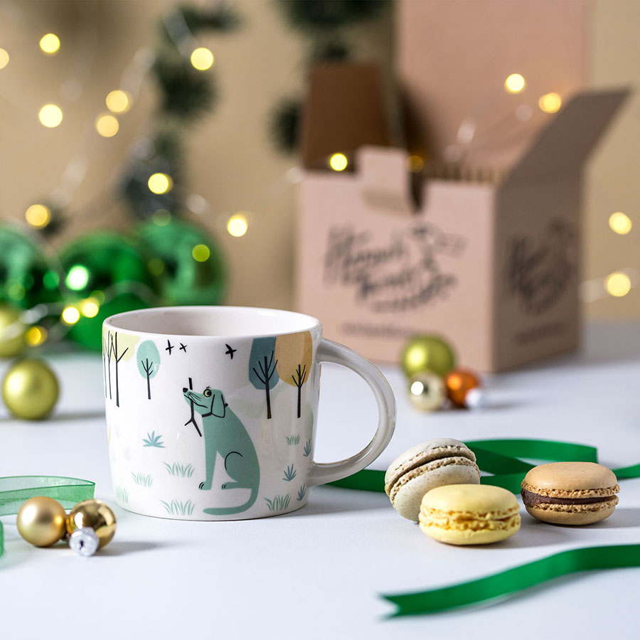 Handmade Ceramic Dog Mug by Hannah Turner