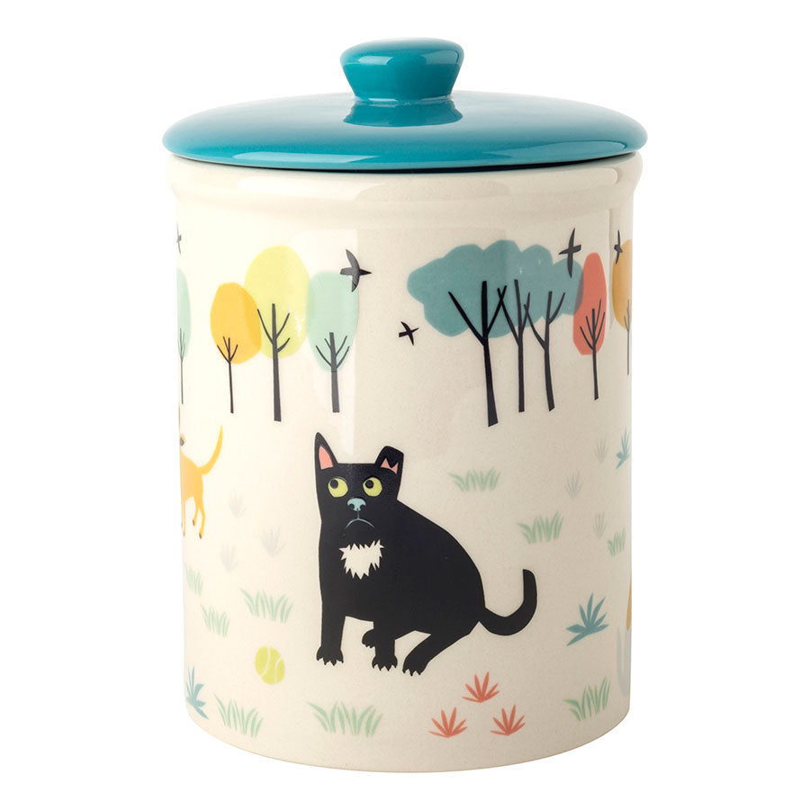 Handmade ceramic Dog Storage Jar by Hannah Turner