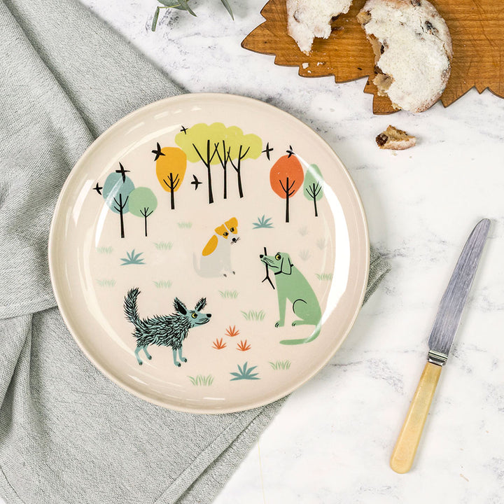 Handmade Ceramic Dog Side Plate 2