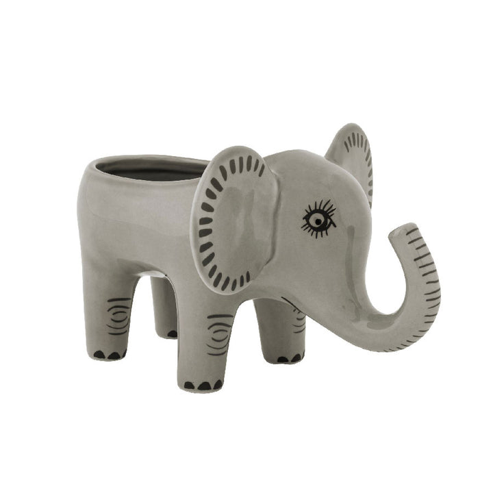 Handmade Ceramic Elephant Planter by Hannah Turner