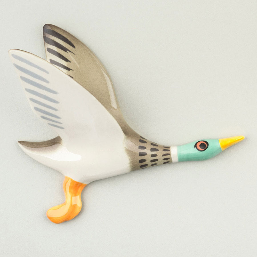 Three Flying Ducks Ceramic Wall Art