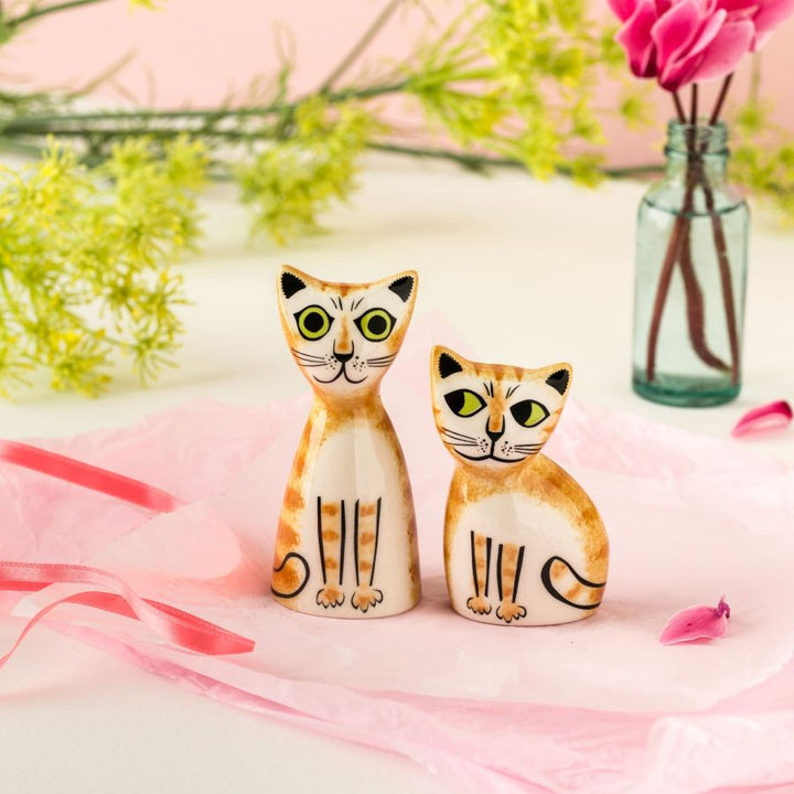 Ginger Cat Salt and Pepper Shakers