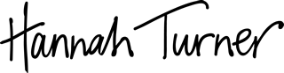 Hannah Turner Logo in black text on white