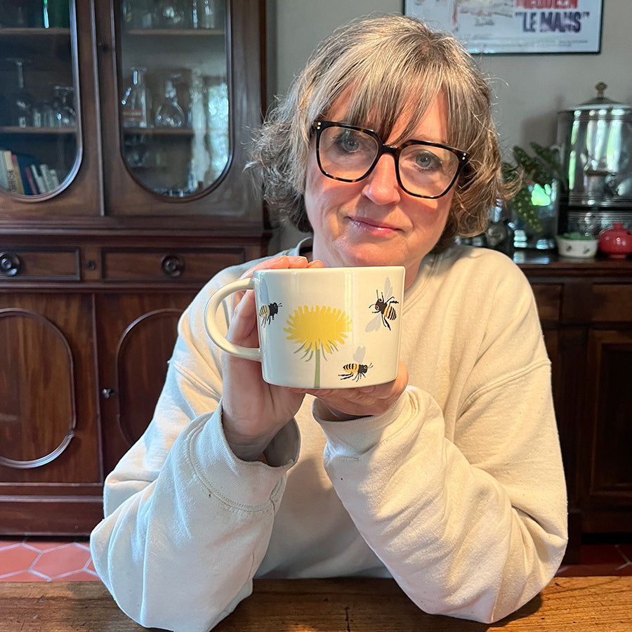 Limited Edition 'Bees Knees' Bee Mug - Hand Decorated by Hannah