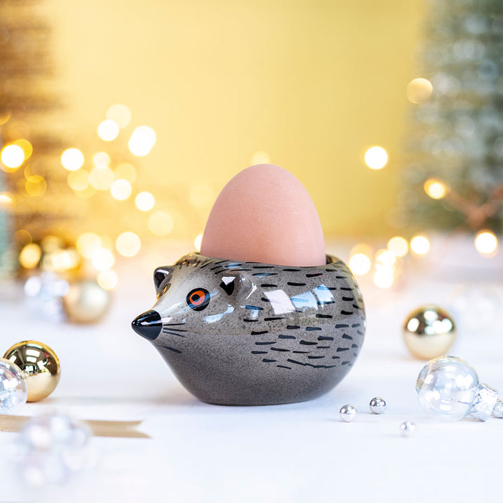 Handmade Ceramic Hedgehog Egg Cup by Hannah Turner