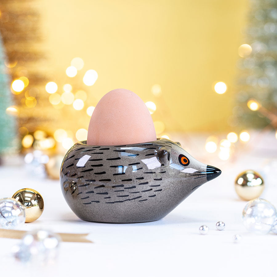 Handmade Ceramic Hedgehog Egg Cup by Hannah Turner