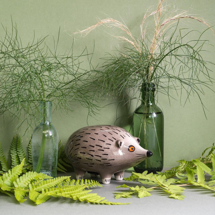 Handmade Ceramic Hedgehog Money Box by Hannah Turner