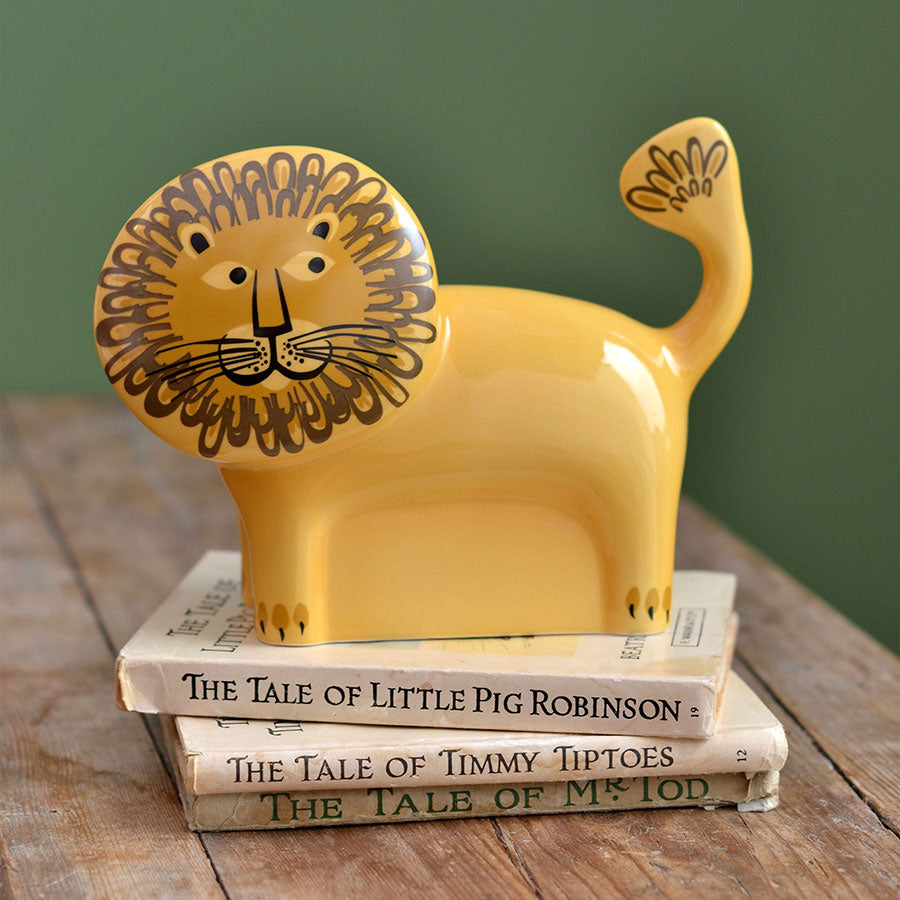 Handmade Ceramic Lion Money Box by Hannah Turner