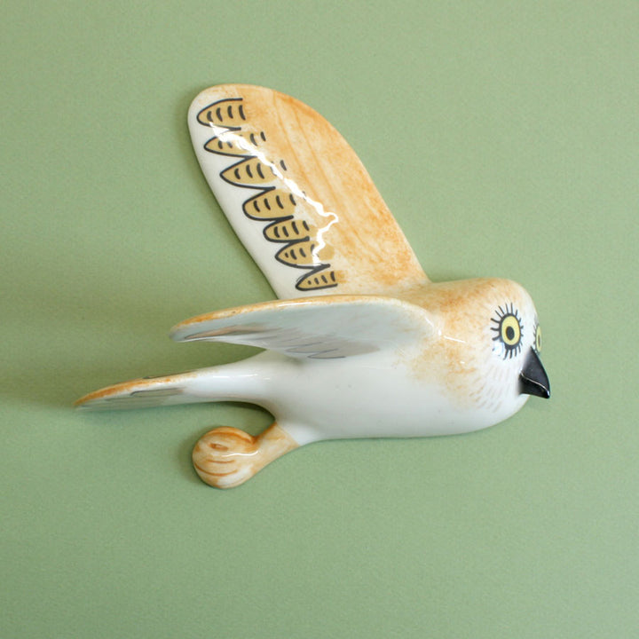 SAMPLE Flying Owl Ceramic Wall Art - Single