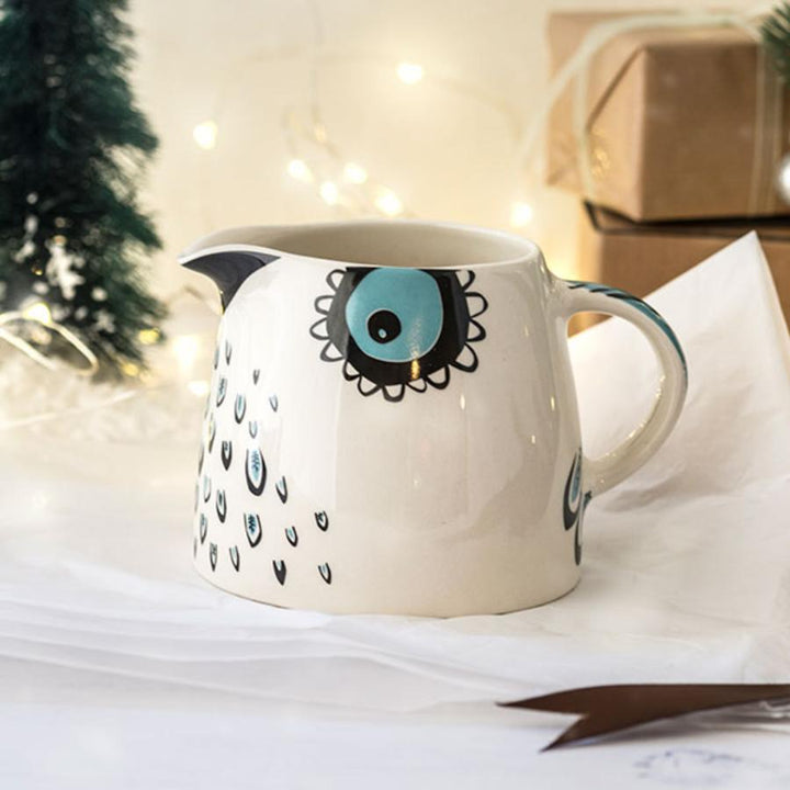 Handmade Ceramic Owl Milk Jug by Hannah Turner