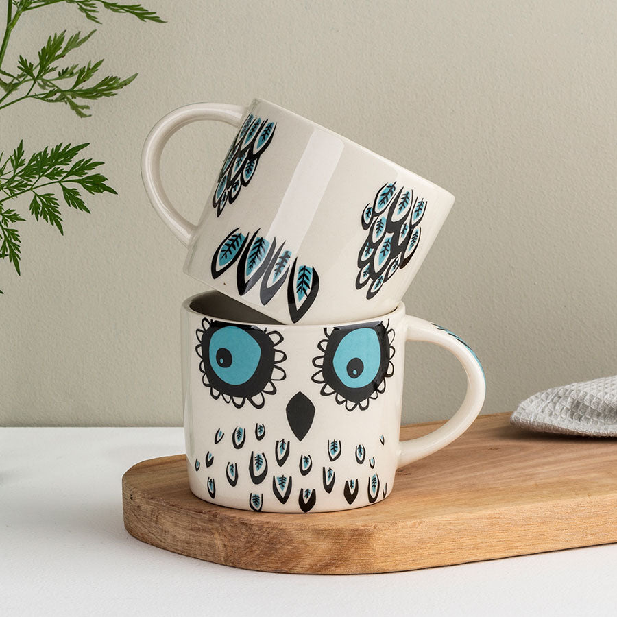 Handmade Ceramic Owl Large Mug