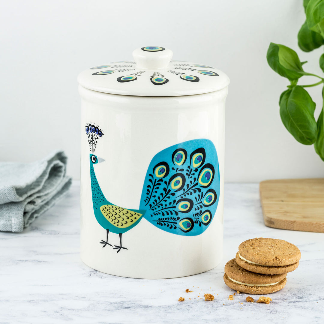 REPLACEMENT LID - Peacock Storage Jar