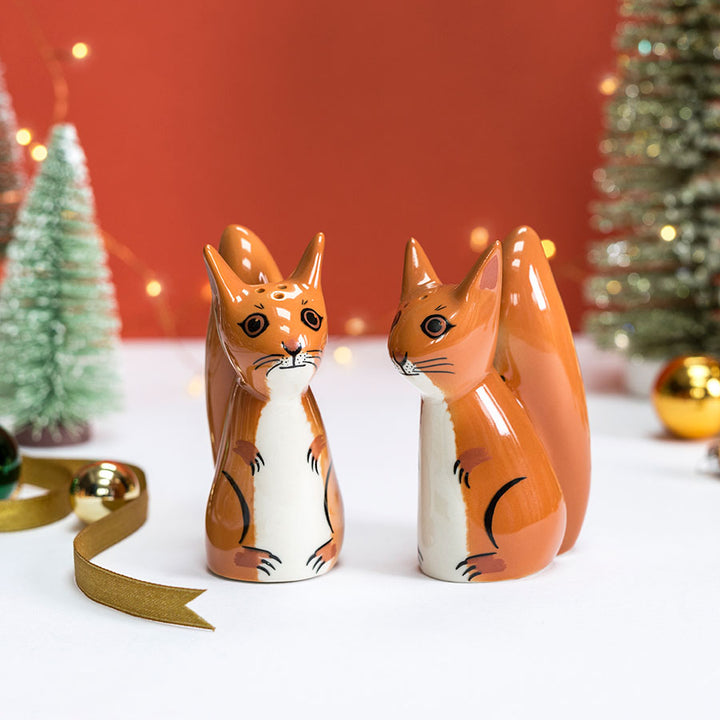Red Squirrel Salt and Pepper Shakers