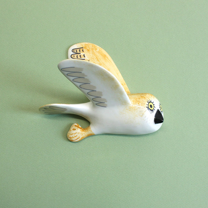SAMPLE Flying Owl Ceramic Wall Art - Single