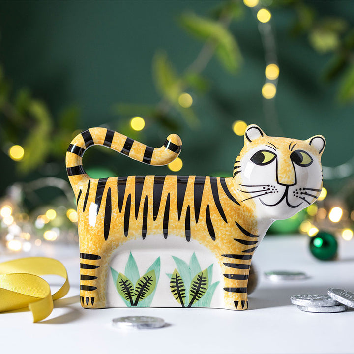 Handmade Ceramic Tiger Money Box