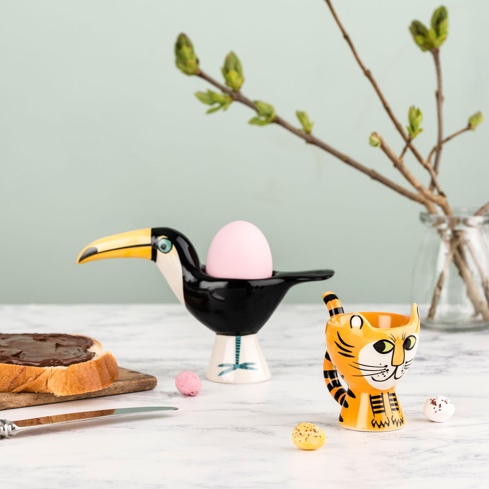 Handmade Ceramic Toucan Egg Cup by Hannah Turner