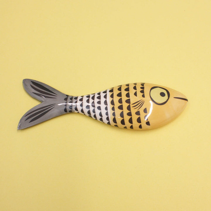 Fish Ceramic Wall Art - Yellow