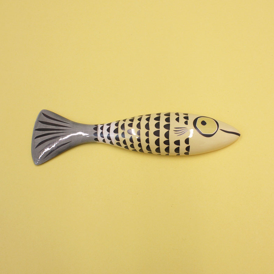 Slim Fish Yellow Slim Fish Ceramic Wall Art | Hannah Turner Ceramics